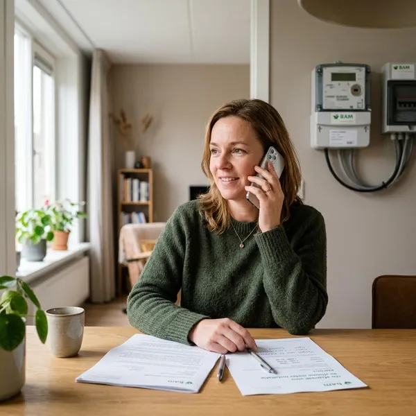 BAM slimme meter afspraak wijzigen of verzetten
