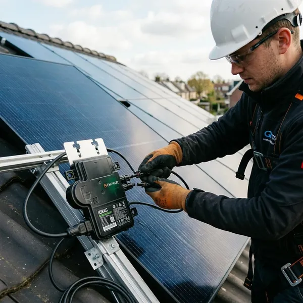 Enphase micro omvormer aansluiten