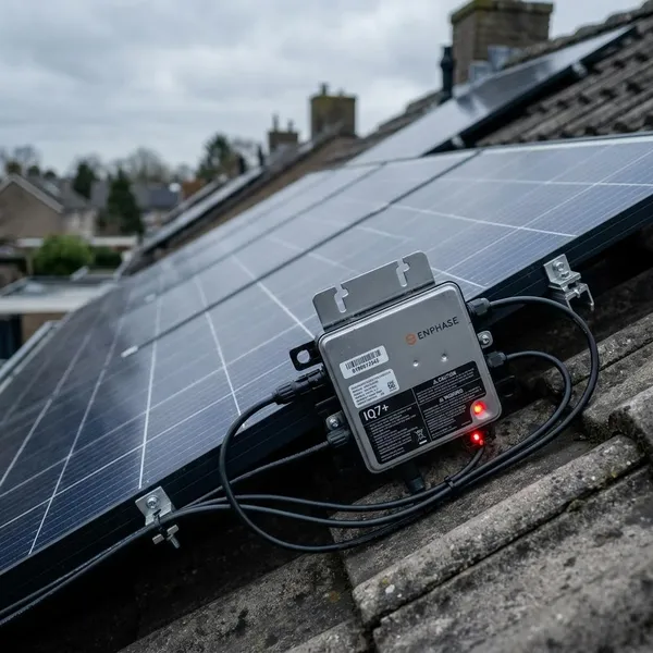 Wat betekent een rood knipperende Enphase micro-omvormer