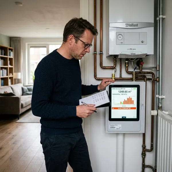 hoog gasverbruik slimme meter
