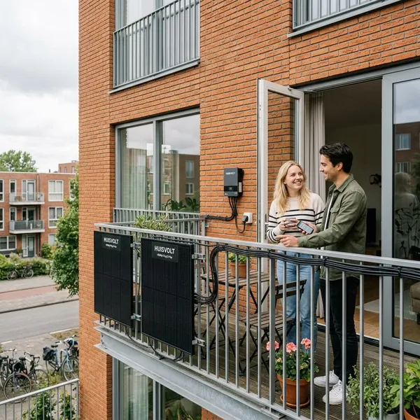 Wat leveren zonnepanelen op een balkon op