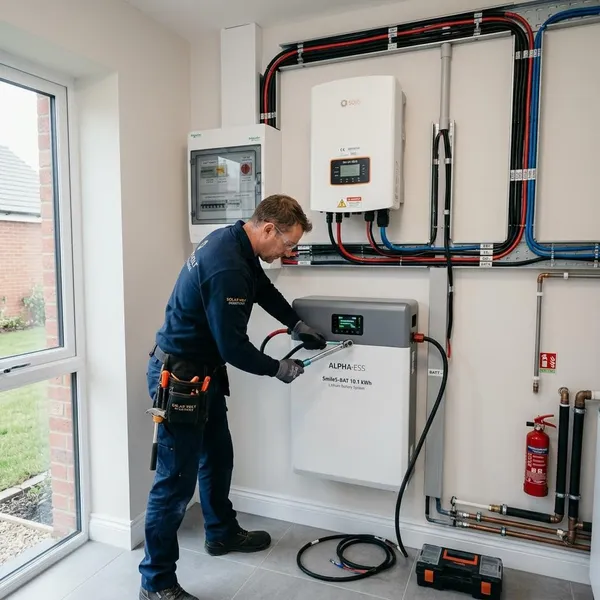 thuisbatterij installatie