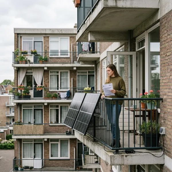 zonnepaneel balkon huurwoning