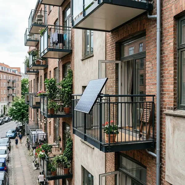 Mag een zonnepaneel op het balkon van een huurwoning