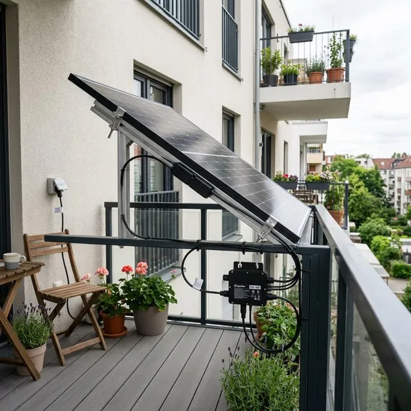 Wat leveren zonnepanelen op een balkon op